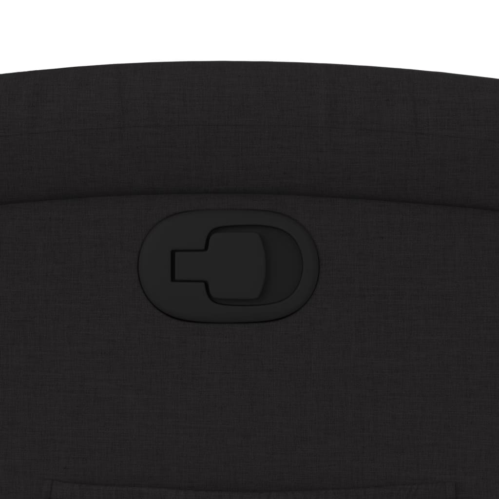 Πολυθρόνα Ανακλινόμενη με Ανύψωση Μαύρη Υφασμάτινη 12