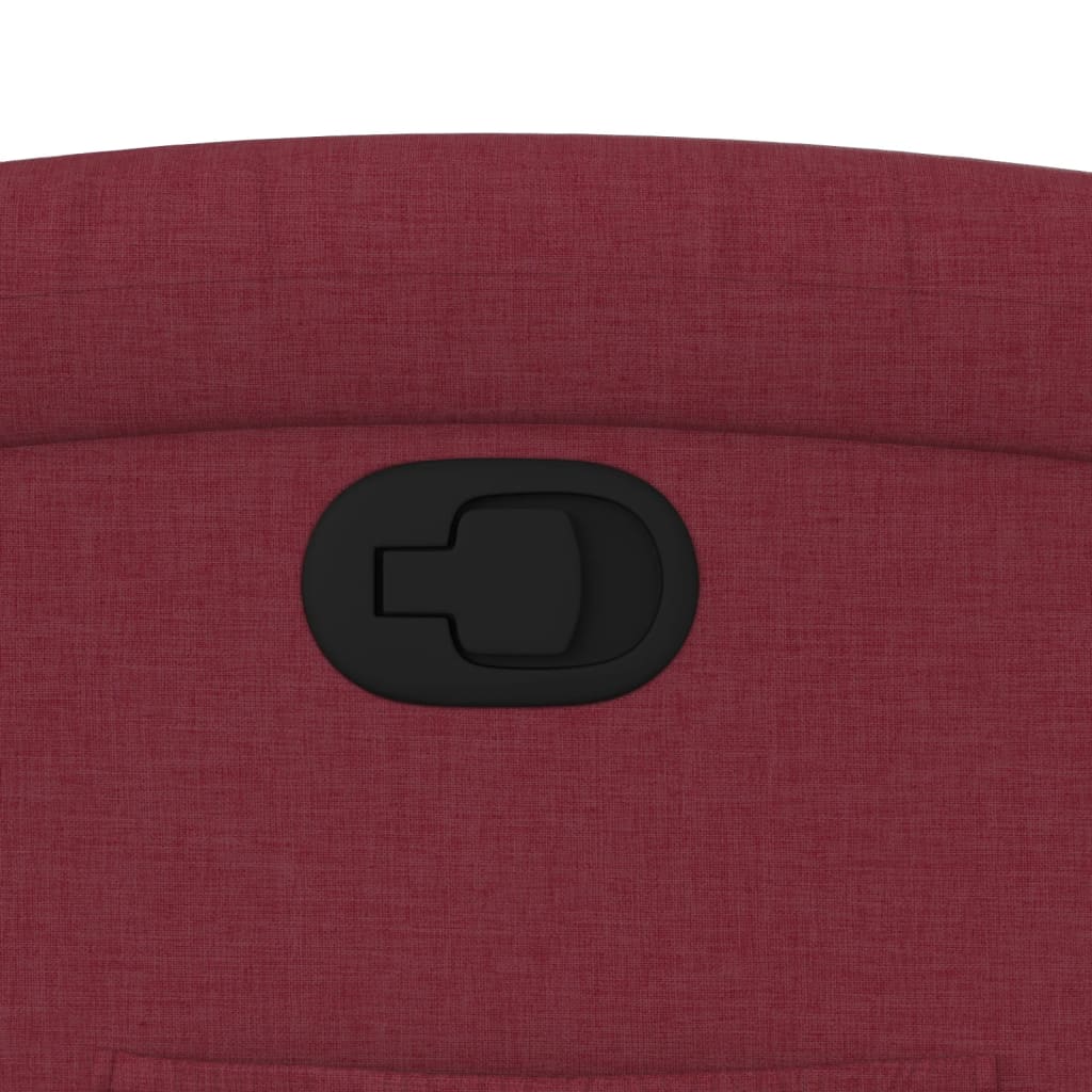 Πολυθρόνα Ανακλινόμενη με Ανύψωση Μπορντό Υφασμάτινη 12