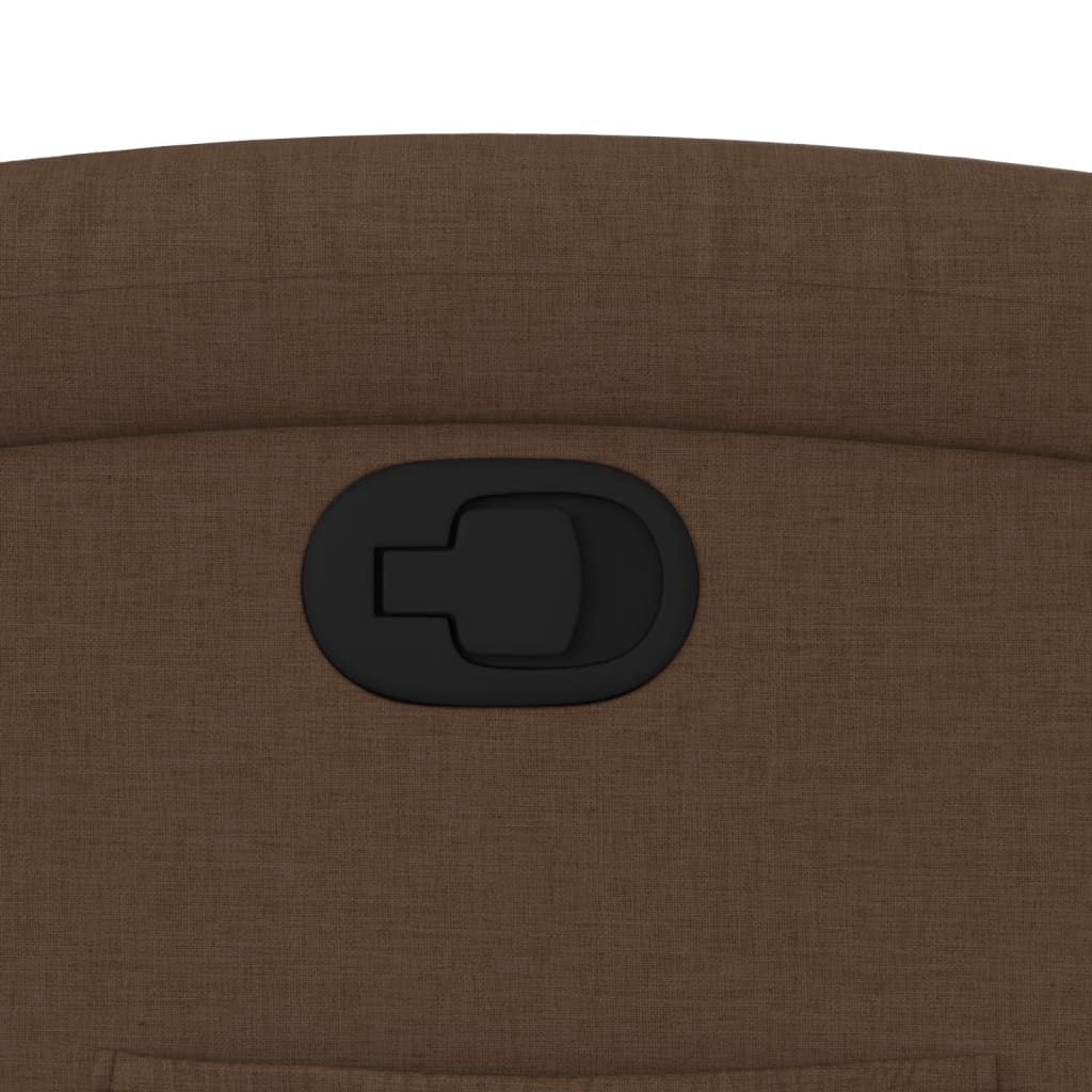 Πολυθρόνα Ανακλινόμενη με Ανύψωση Καφέ Υφασμάτινη 12