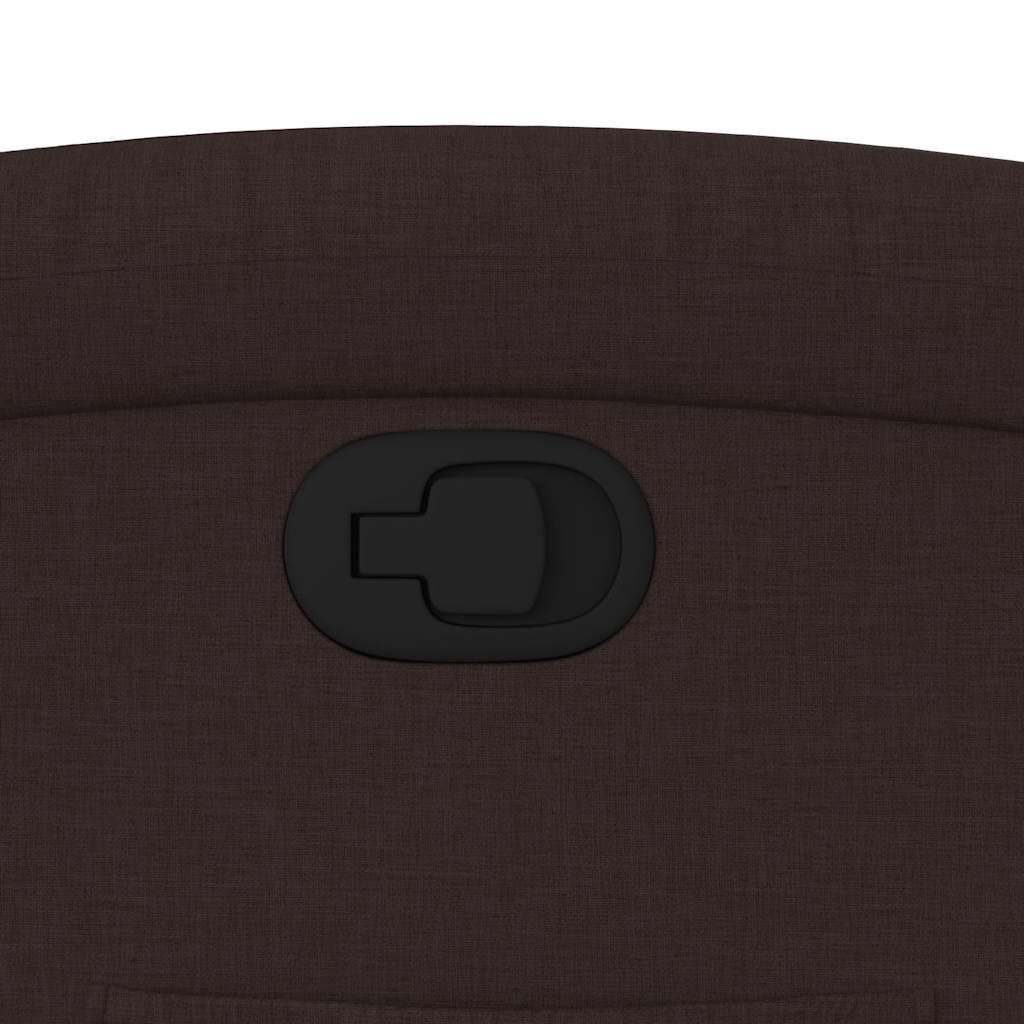 Πολυθρόνα Ανακλινόμενη με Ανύψωση Σκούρο Καφέ Υφασμάτινη 12