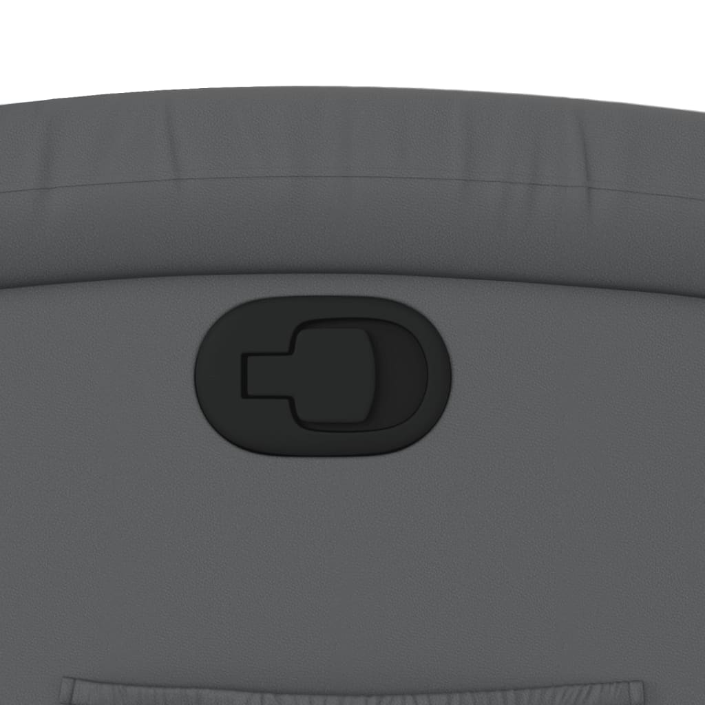 Πολυθρόνα Ανακλινόμενη με Ανύψωση Γκρι Συνθετικό Δέρμα 12