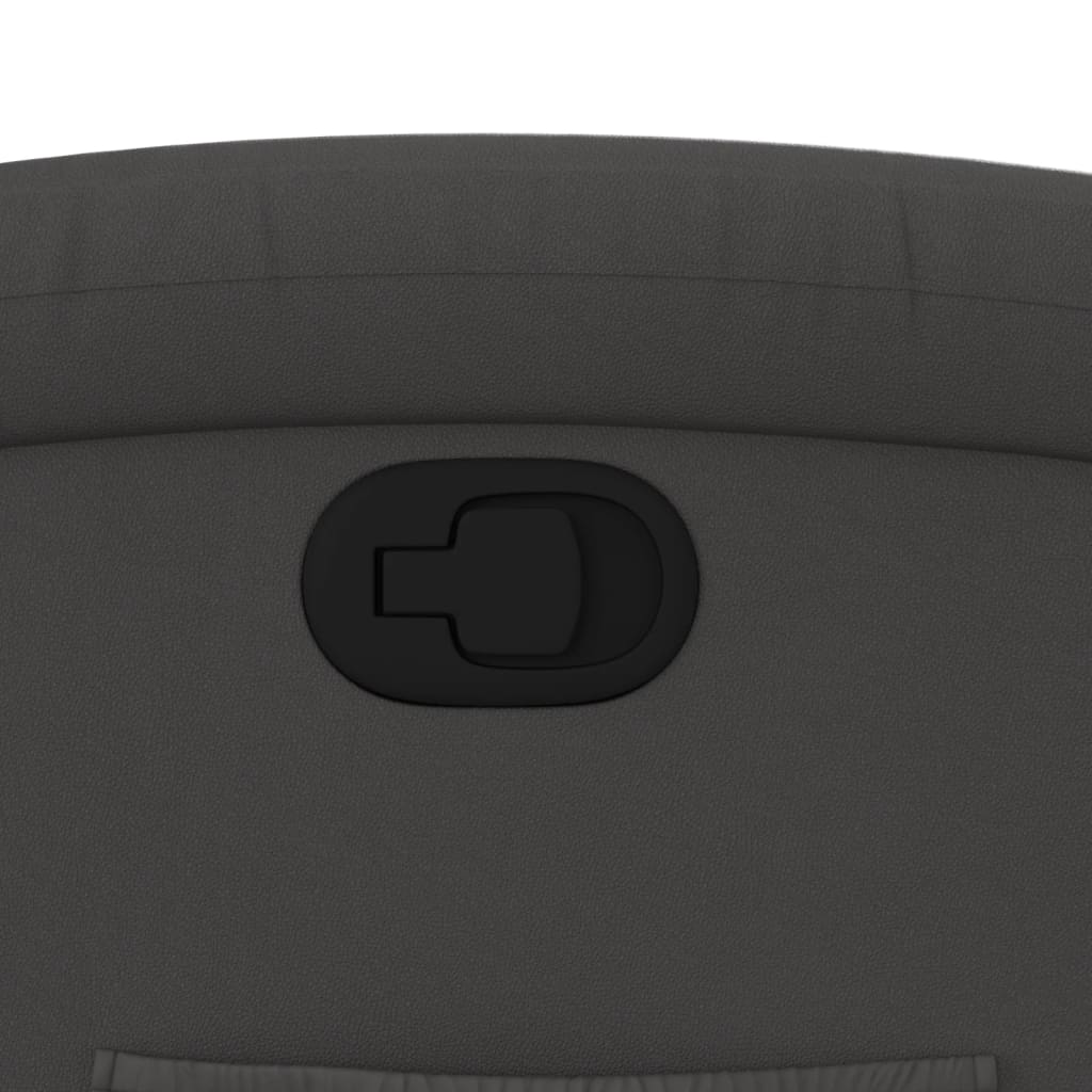 Πολυθρόνα Ανακλινόμενη με Ανύψωση Γκρι από Γνήσιο Δέρμα 12