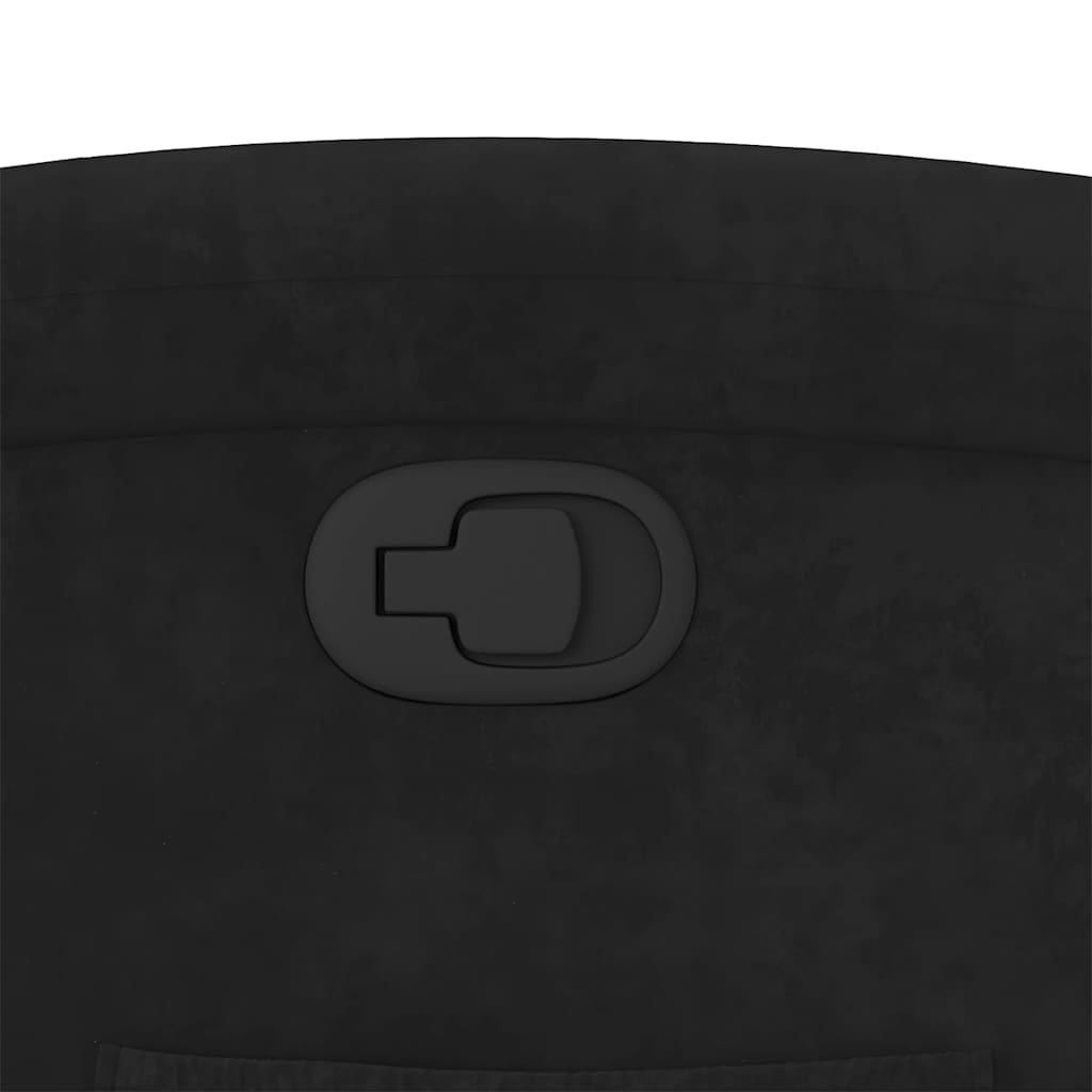 Πολυθρόνα Ανακλινόμενη με Ανύψωση Μαύρο Βελούδινη 12