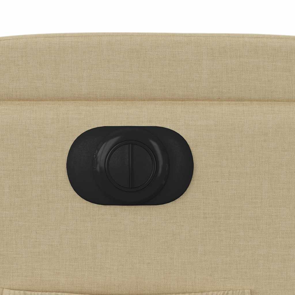 Πολυθρόνα Ανακλινόμενη Ηλεκτρική Κρεμ Υφασμάτινη 12