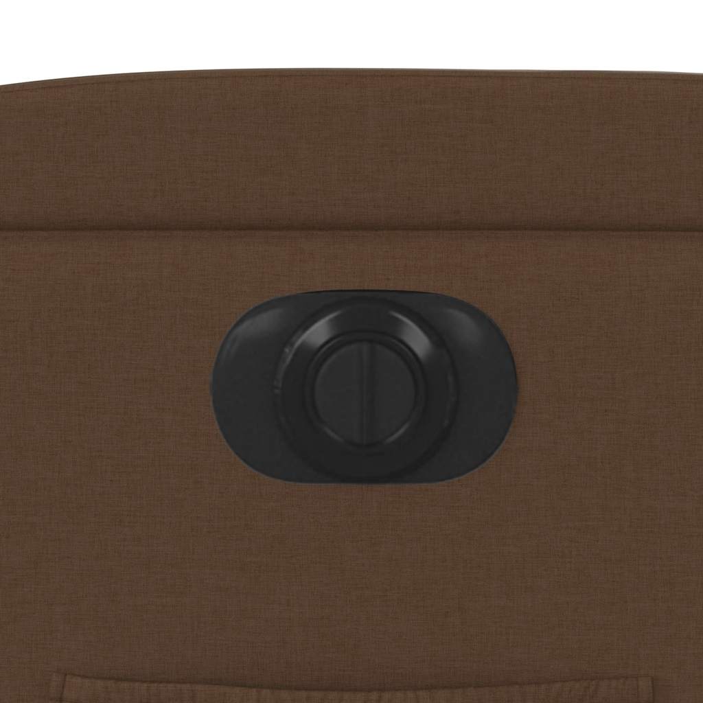 Πολυθρόνα Ανακλινόμενη Ηλεκτρική Καφέ Υφασμάτινη 12