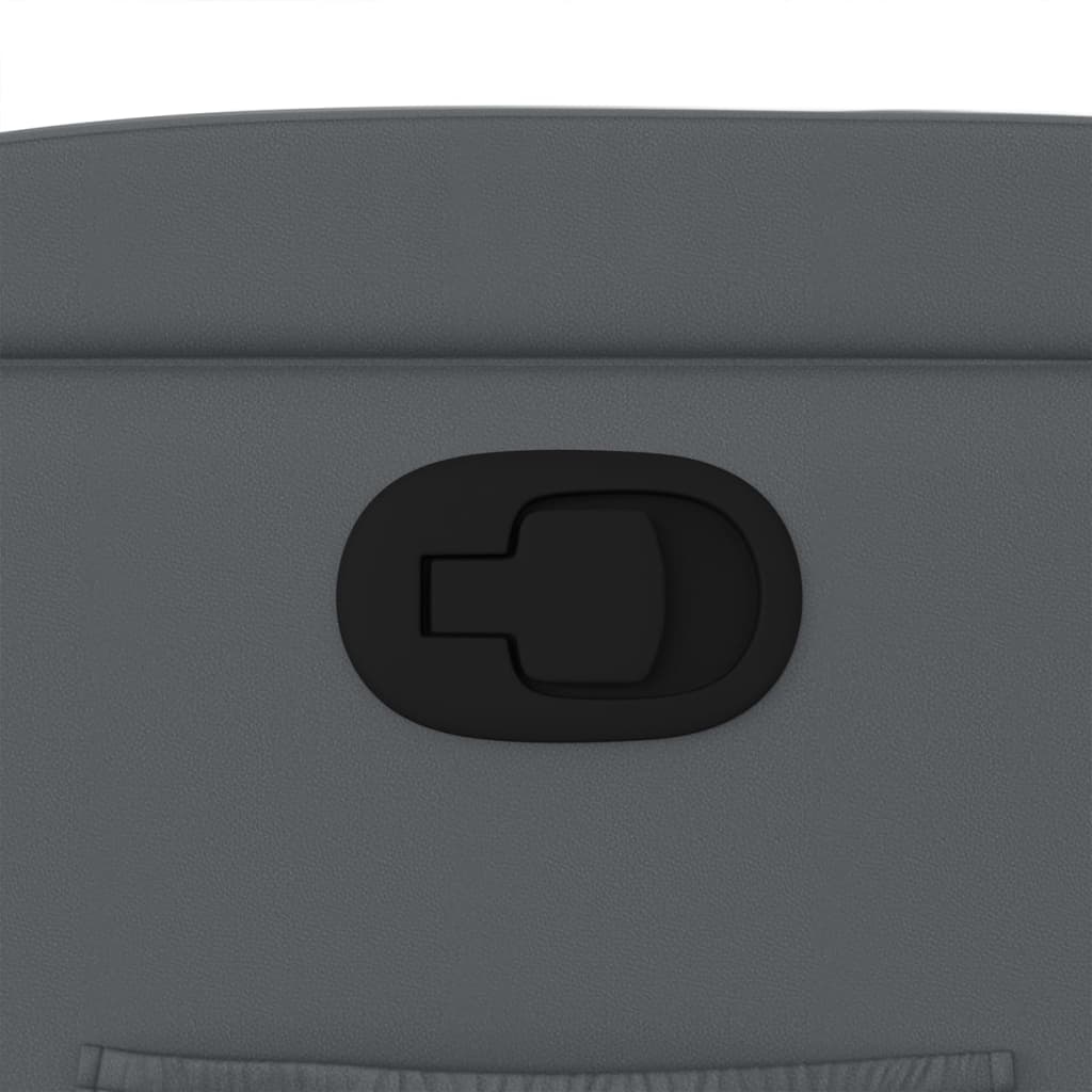 Πολυθρόνα Ανακλινόμενη με Ανύψωση Γκρι Συνθετικό Δέρμα 12