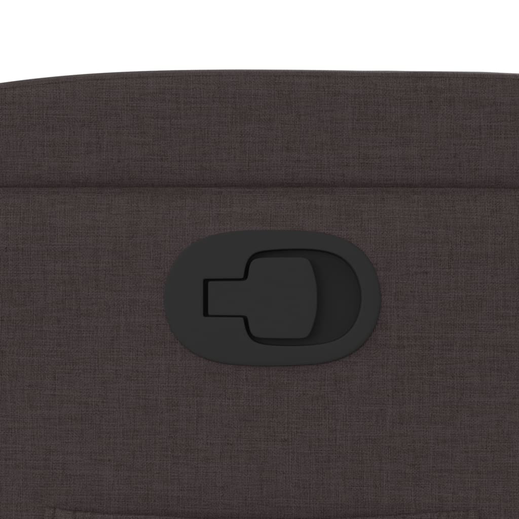 Πολυθρόνα Ανακλινόμενη με Ανύψωση Σκούρο Καφέ Υφασμάτινη 12