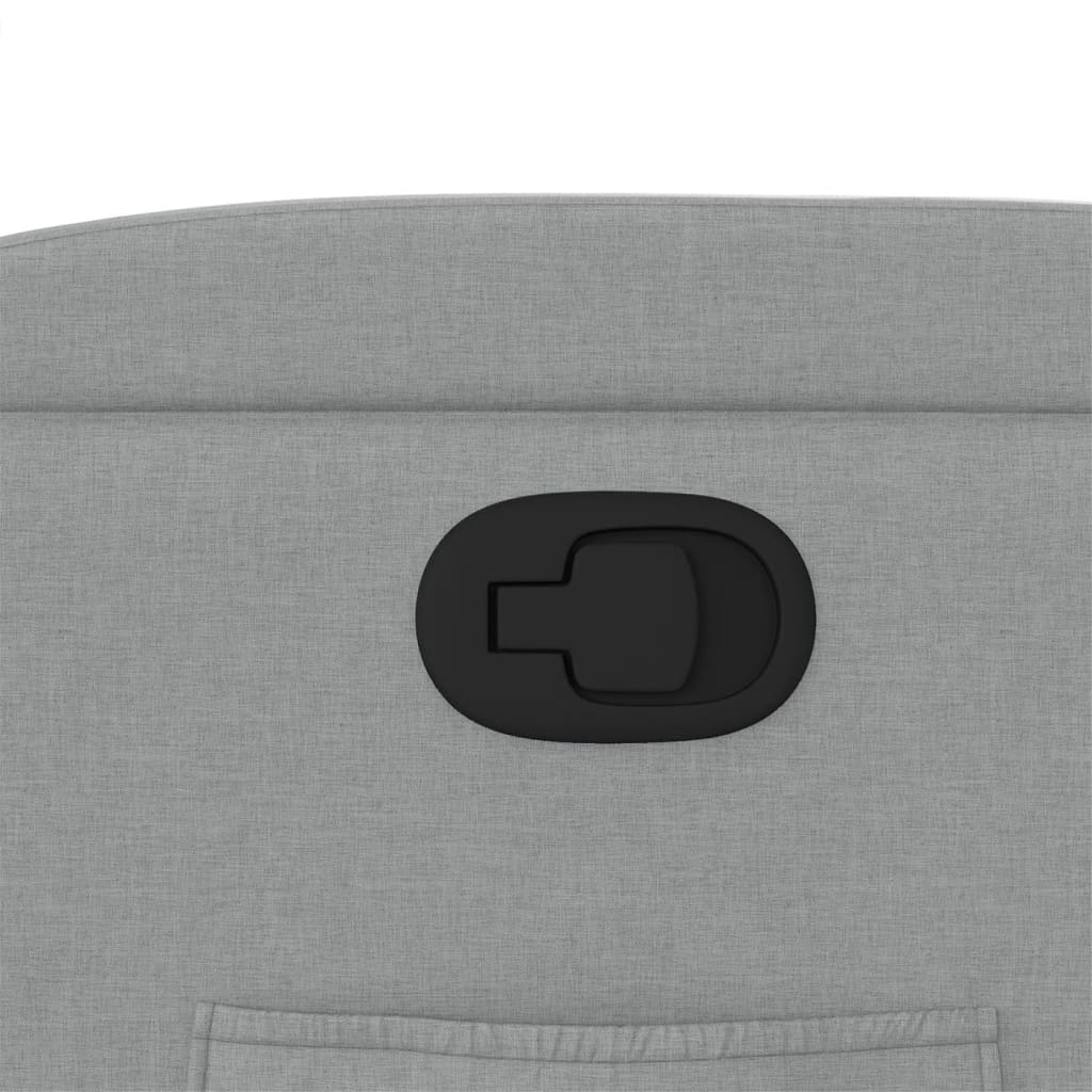 Πολυθρόνα Ανακλινόμενη με Ανύψωση Ανοιχτό Γκρι Υφασμάτινη 12