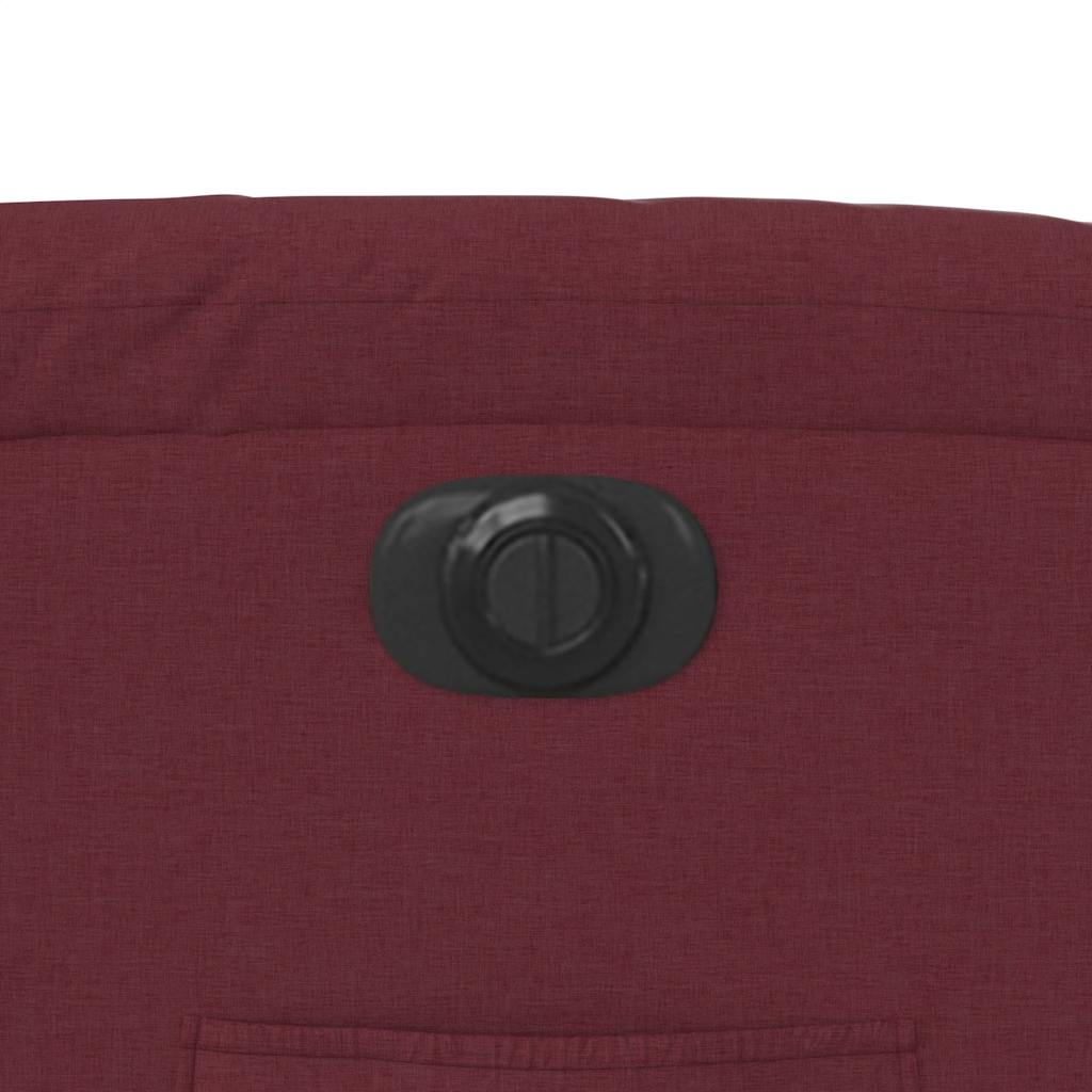Πολυθρόνα Ανακλινόμενη Ηλεκτρική Μπορντό Υφασμάτινη 12