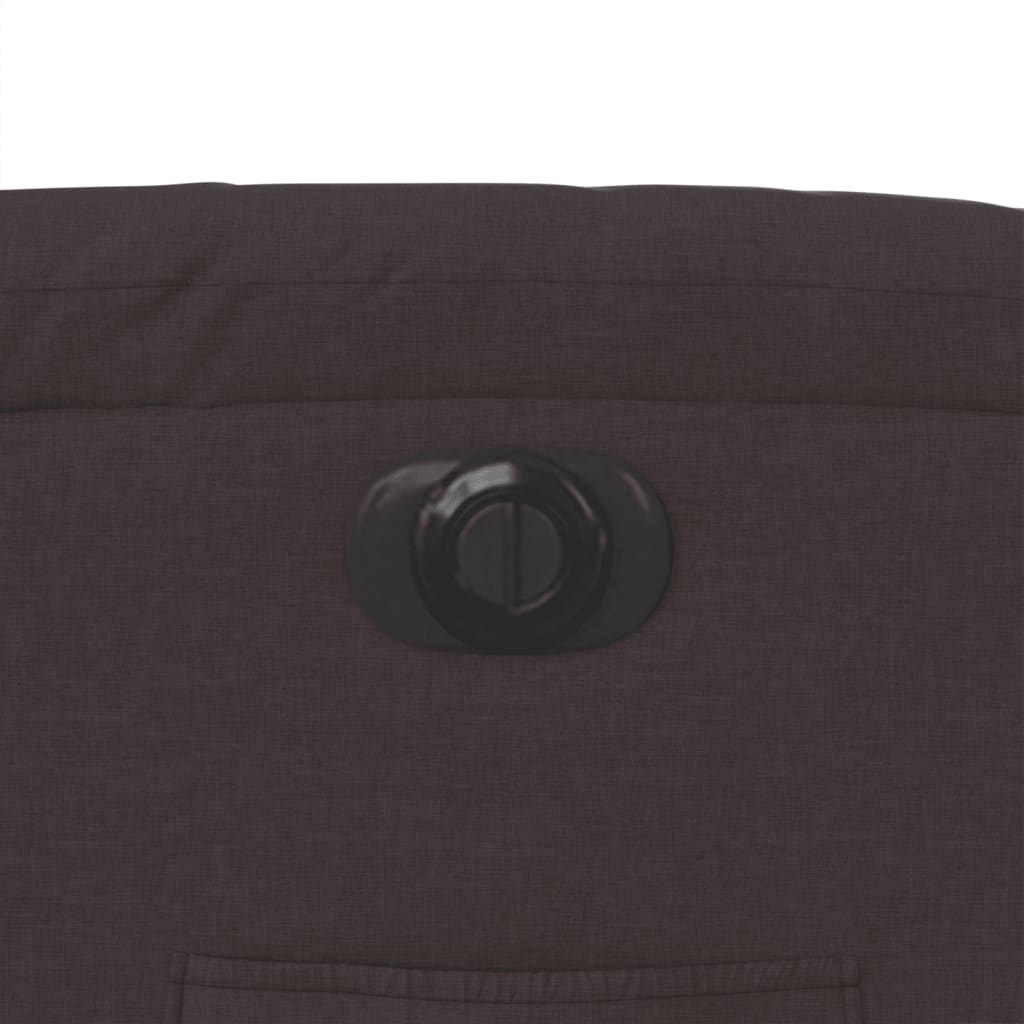 Πολυθρόνα Ανακλινόμενη Ηλεκτρική Σκούρο Καφέ Υφασμάτινη 12