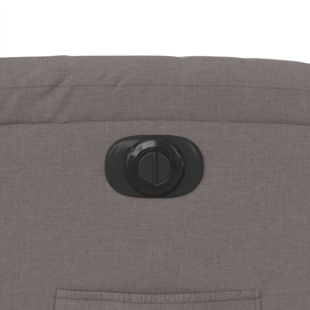 Πολυθρόνα Ανακλινόμενη Ηλεκτρική Taupe Υφασμάτινη 12