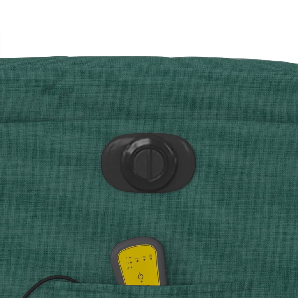 Πολυθρόνα Μασάζ Ηλεκτρική Ανακλινόμενη Σκ. Πράσινο Υφασμάτινη 12