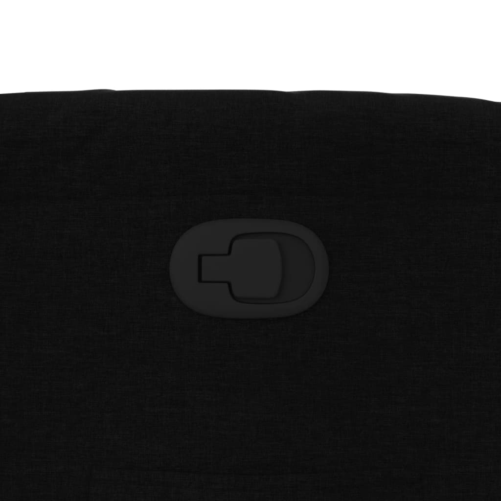 Πολυθρόνα Ανακλινόμενη με Ανύψωση Μαύρη Υφασμάτινη 12