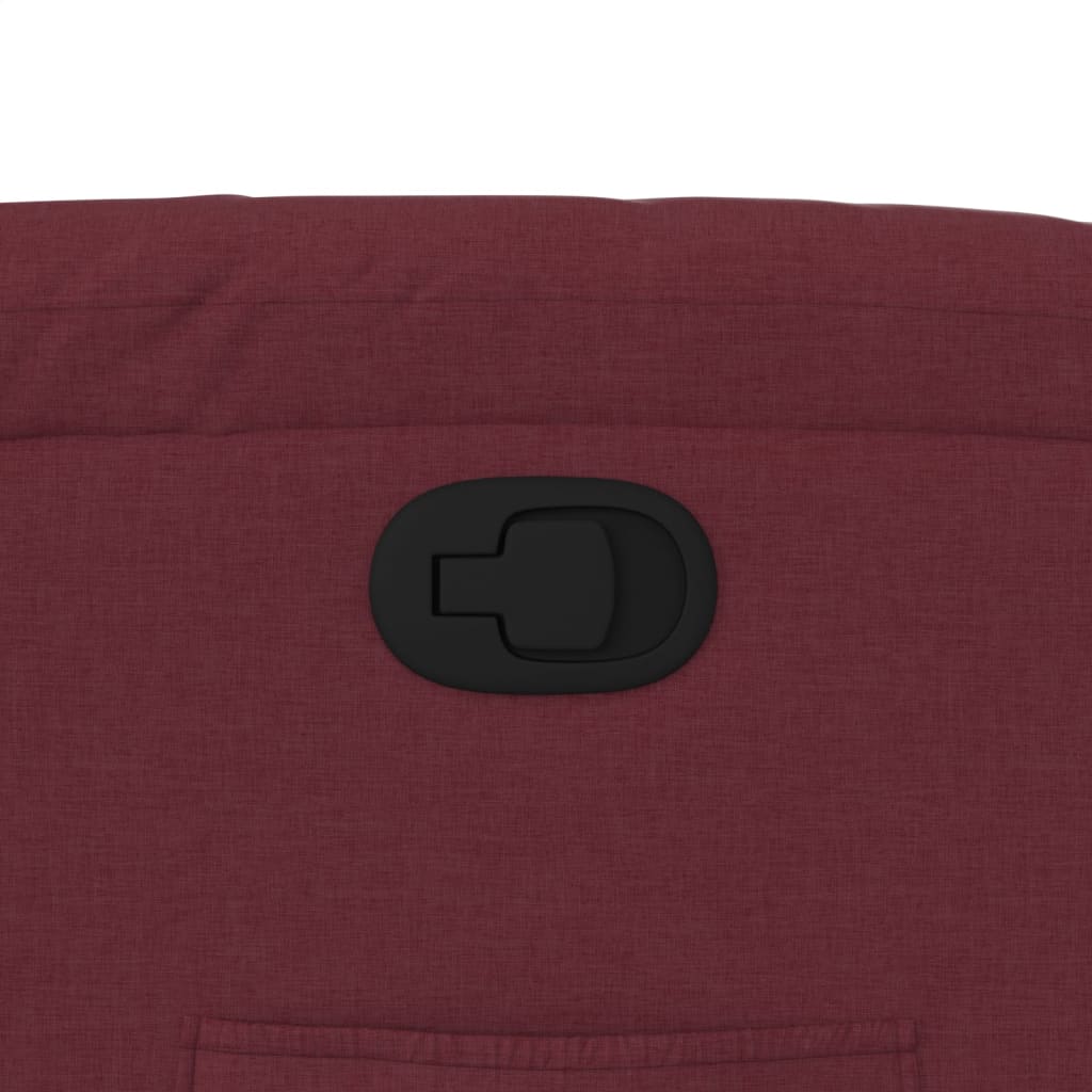 Πολυθρόνα Ανακλινόμενη με Ανύψωση Μπορντό Υφασμάτινη 12