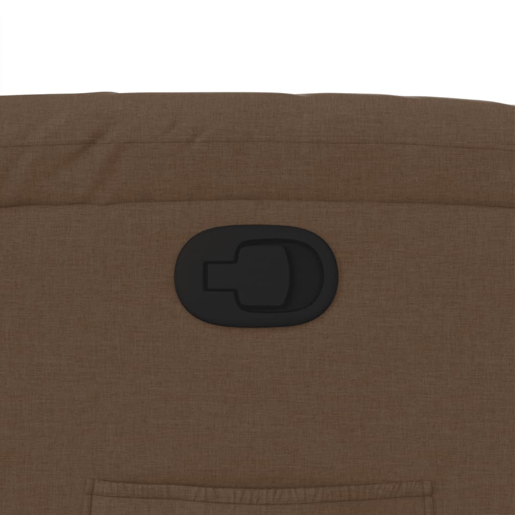 Πολυθρόνα Ανακλινόμενη με Ανύψωση Καφέ Υφασμάτινη 12