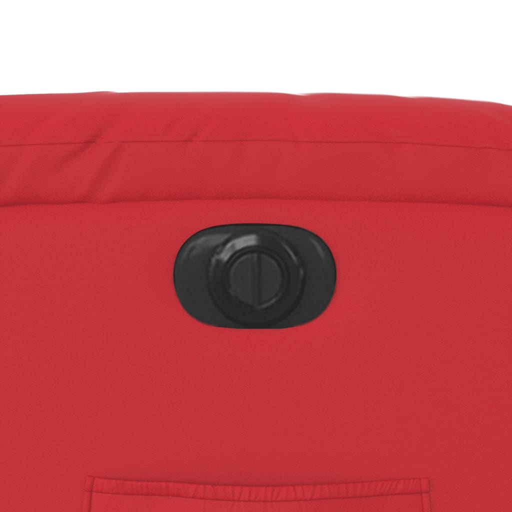 Πολυθρόνα Ανακλινόμενη Ηλεκτρική Κόκκινη από Συνθετικό Δέρμα 12