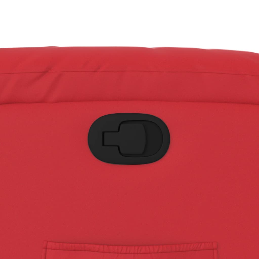 Πολυθρόνα Ανακλινόμενη με Ανύψωση Κόκκινη από Συνθετικό Δέρμα 12