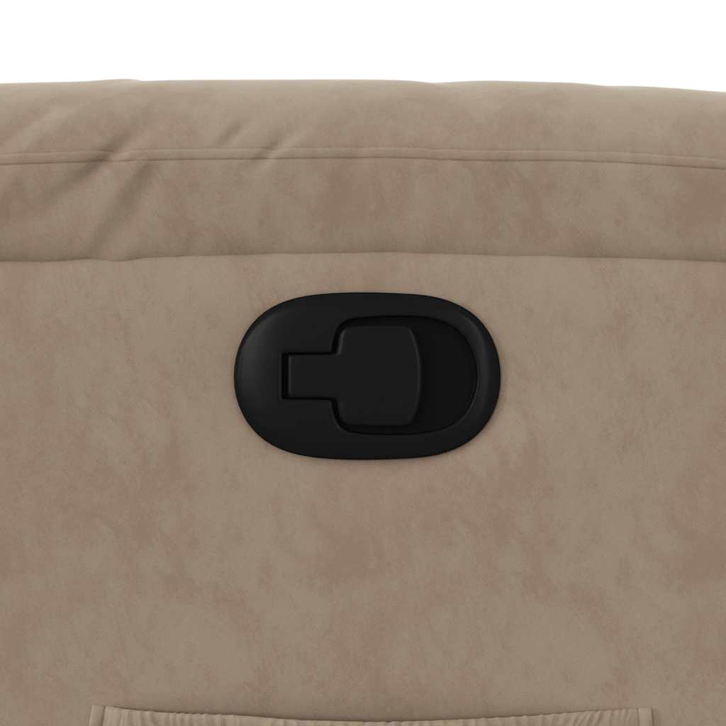 Πολυθρόνα Ανακλινόμενη με Ανύψωση Taupe Ύφασμα Μικροϊνών 12