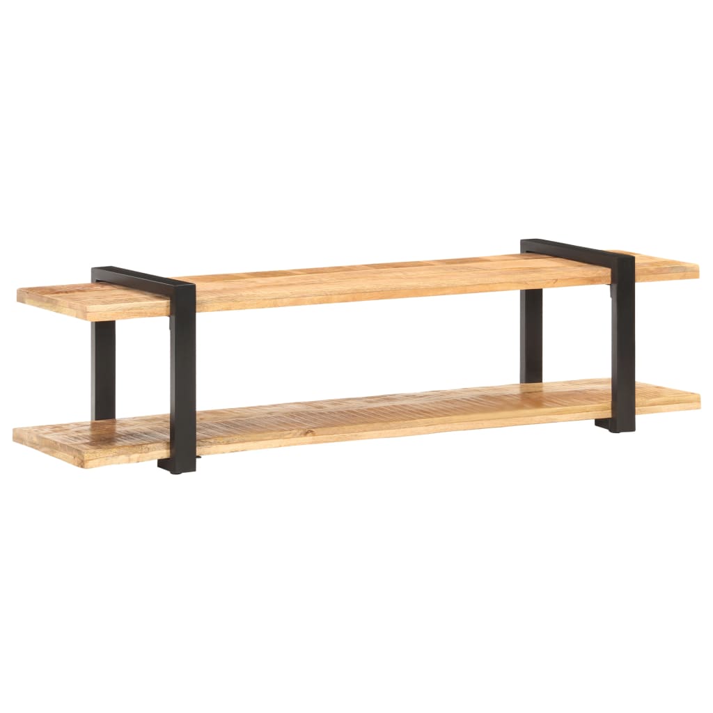 Έπιπλο Τηλεόρασης 160x40x40 εκ. Μασίφ Ακατέργαστο Ξύλο Μάνγκο 1