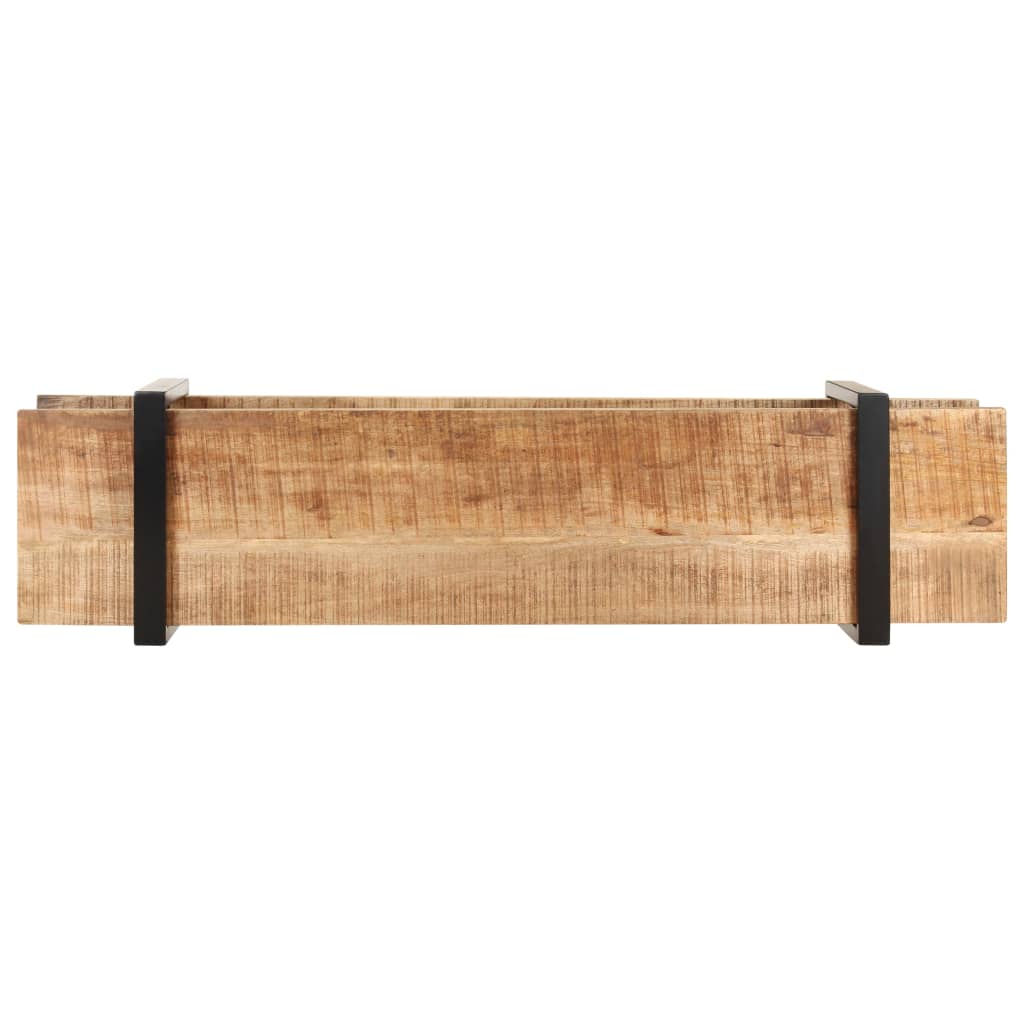 Έπιπλο Τηλεόρασης 160x40x40 εκ. Μασίφ Ακατέργαστο Ξύλο Μάνγκο 3