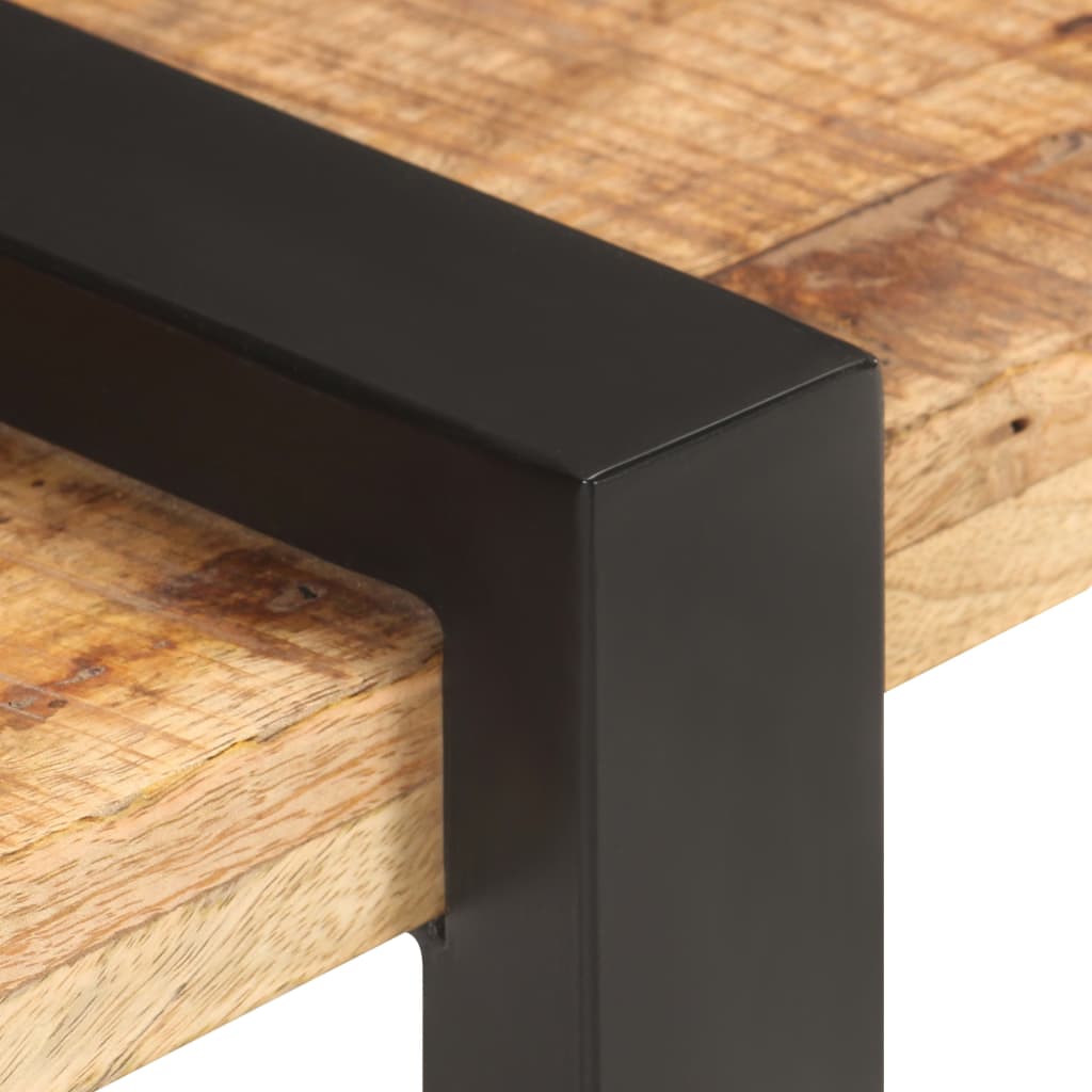 Έπιπλο Τηλεόρασης 160x40x40 εκ. Μασίφ Ακατέργαστο Ξύλο Μάνγκο 4