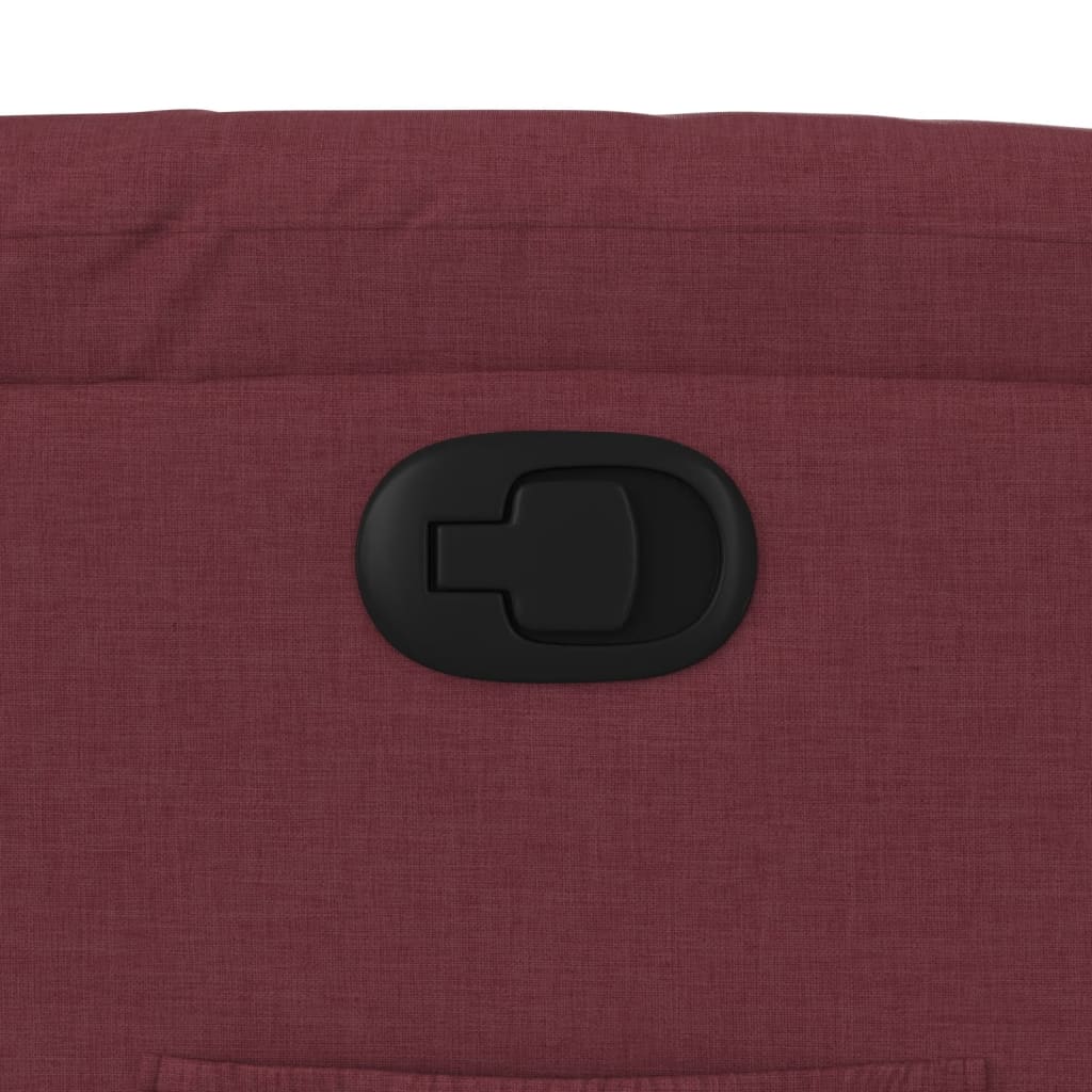 Πολυθρόνα Ανακλινόμενη με Ανύψωση Μπορντό Υφασμάτινη 12