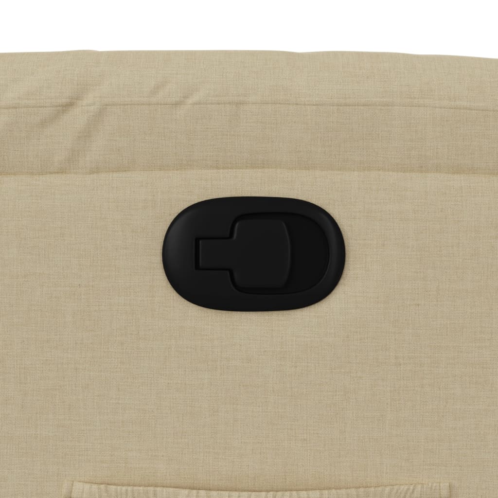 Πολυθρόνα Ανακλινόμενη με Ανύψωση Κρεμ Υφασμάτινη 12