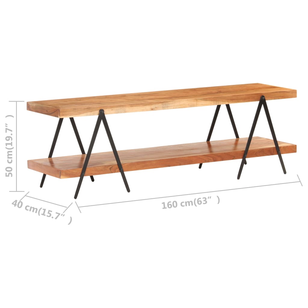 Έπιπλο Τηλεόρασης 160 x 40 x 50 εκ. από Μασίφ Ξύλο Ακακίας 5