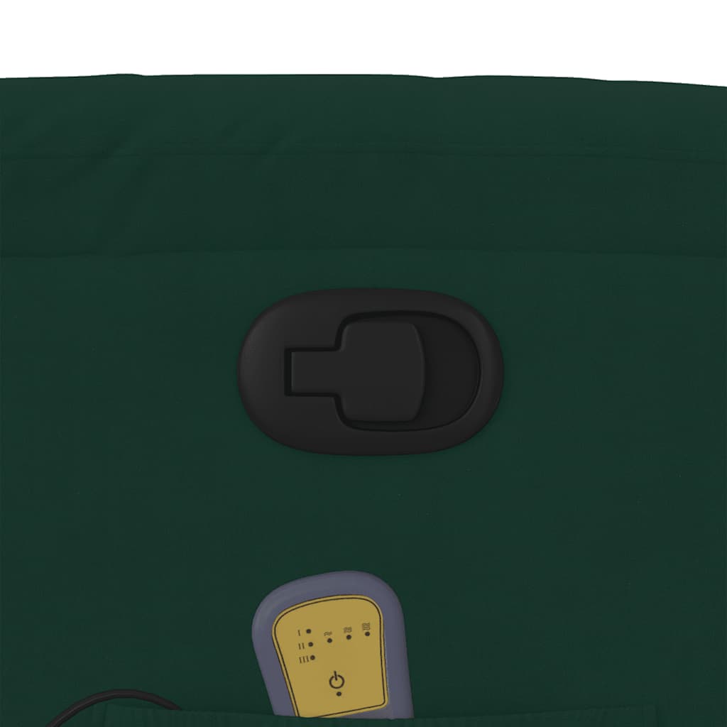 Πολυθρόνα Ανακλινόμενη με Ανύψωση Σκούρο Πράσινο Βελούδινη 12