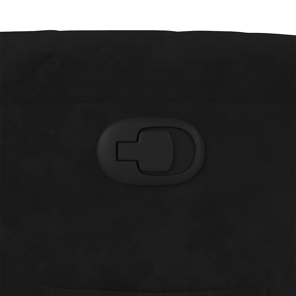 Πολυθρόνα Ανακλινόμενη με Ανύψωση Μαύρο Βελούδινη 12