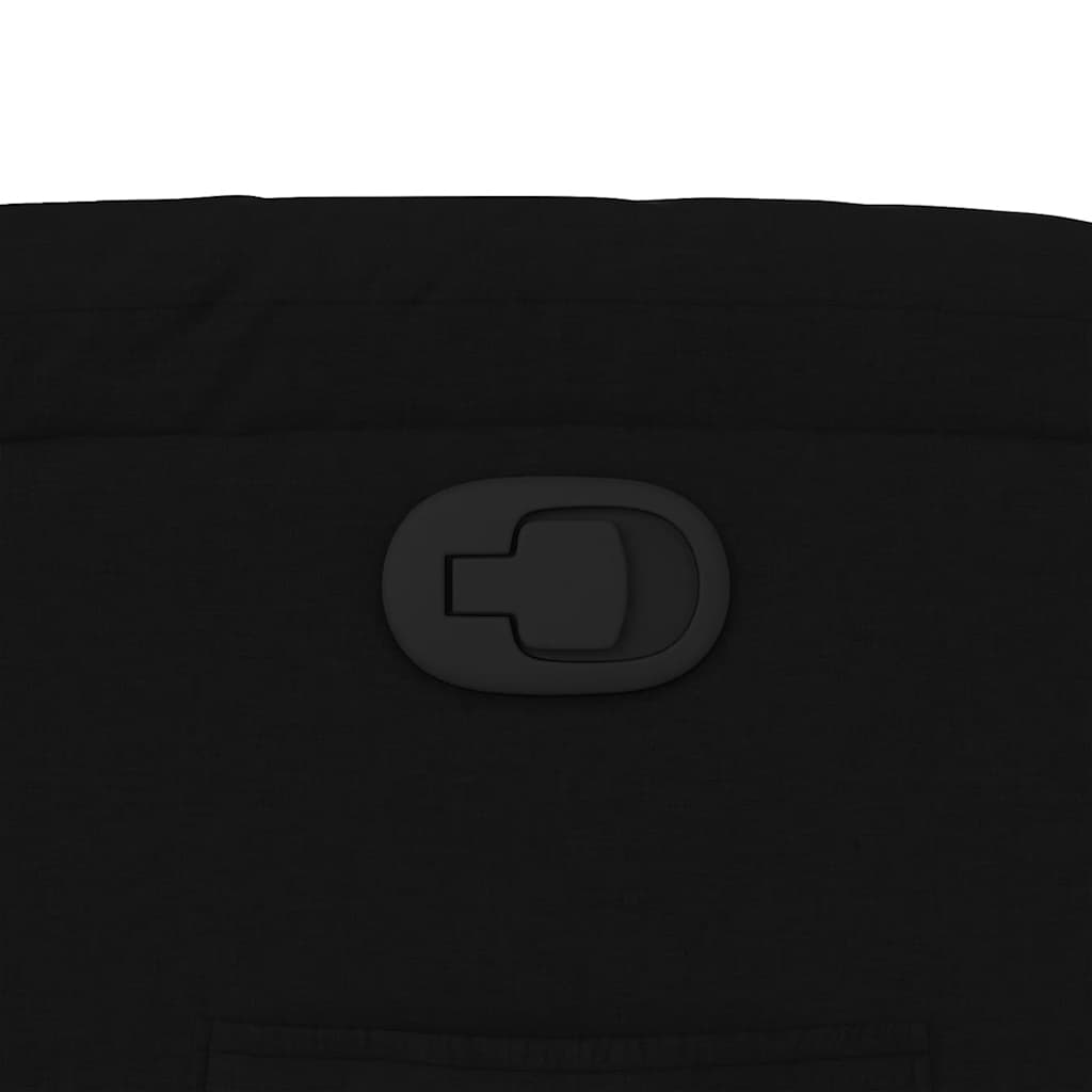 Πολυθρόνα Ανακλινόμενη με Ανύψωση Μαύρη Υφασμάτινη 12