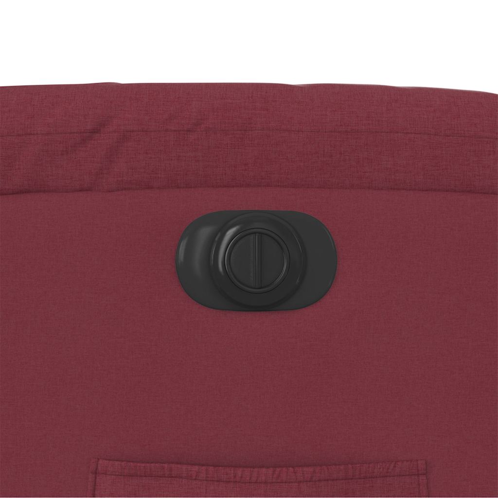 Πολυθρόνα Ανακλινόμενη Ηλεκτρική Μπορντό Υφασμάτινη 12