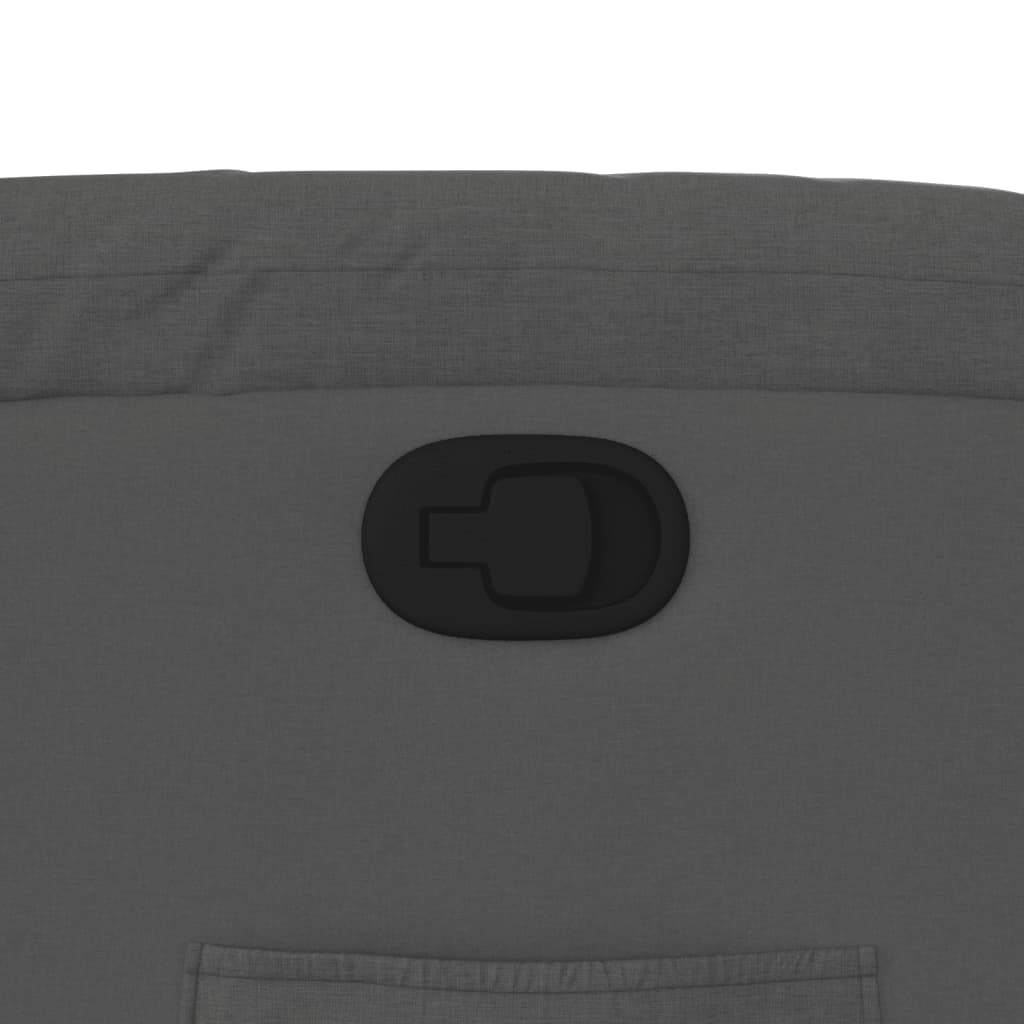 Πολυθρόνα Ανακλινόμενη με Ανύψωση Σκούρο Γκρι Υφασμάτινη 12