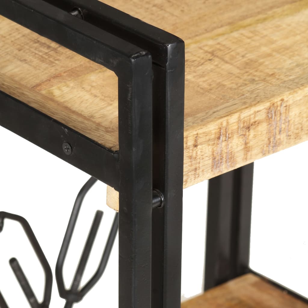 Βιβλιοθήκη με 3 Επίπεδα 60 x 30 x 80 εκ. Μασίφ Ξύλο Μάνγκο 3