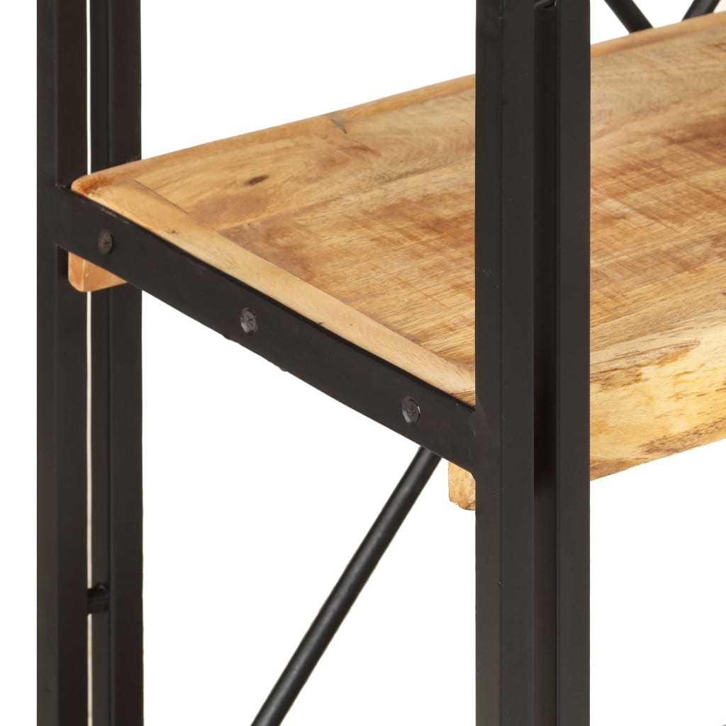 Βιβλιοθήκη με 3 Επίπεδα 60 x 30 x 80 εκ. Μασίφ Ξύλο Μάνγκο 4