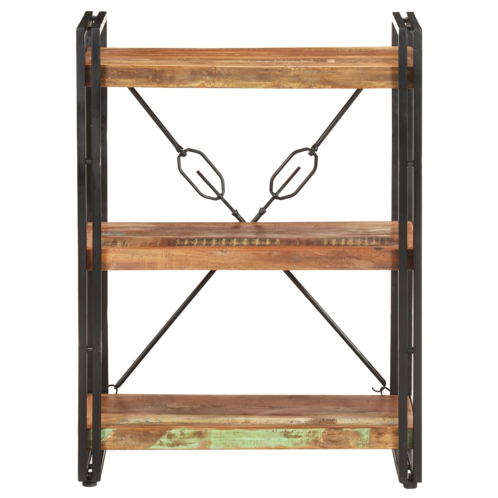 Βιβλιοθήκη με 3 Επίπεδα 60x30x80 εκ. Μασίφ Ανακυκλωμένο Ξύλο 2