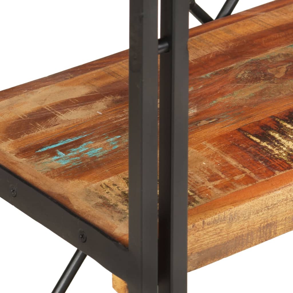 Βιβλιοθήκη με 3 Επίπεδα 60x30x80 εκ. Μασίφ Ανακυκλωμένο Ξύλο 4