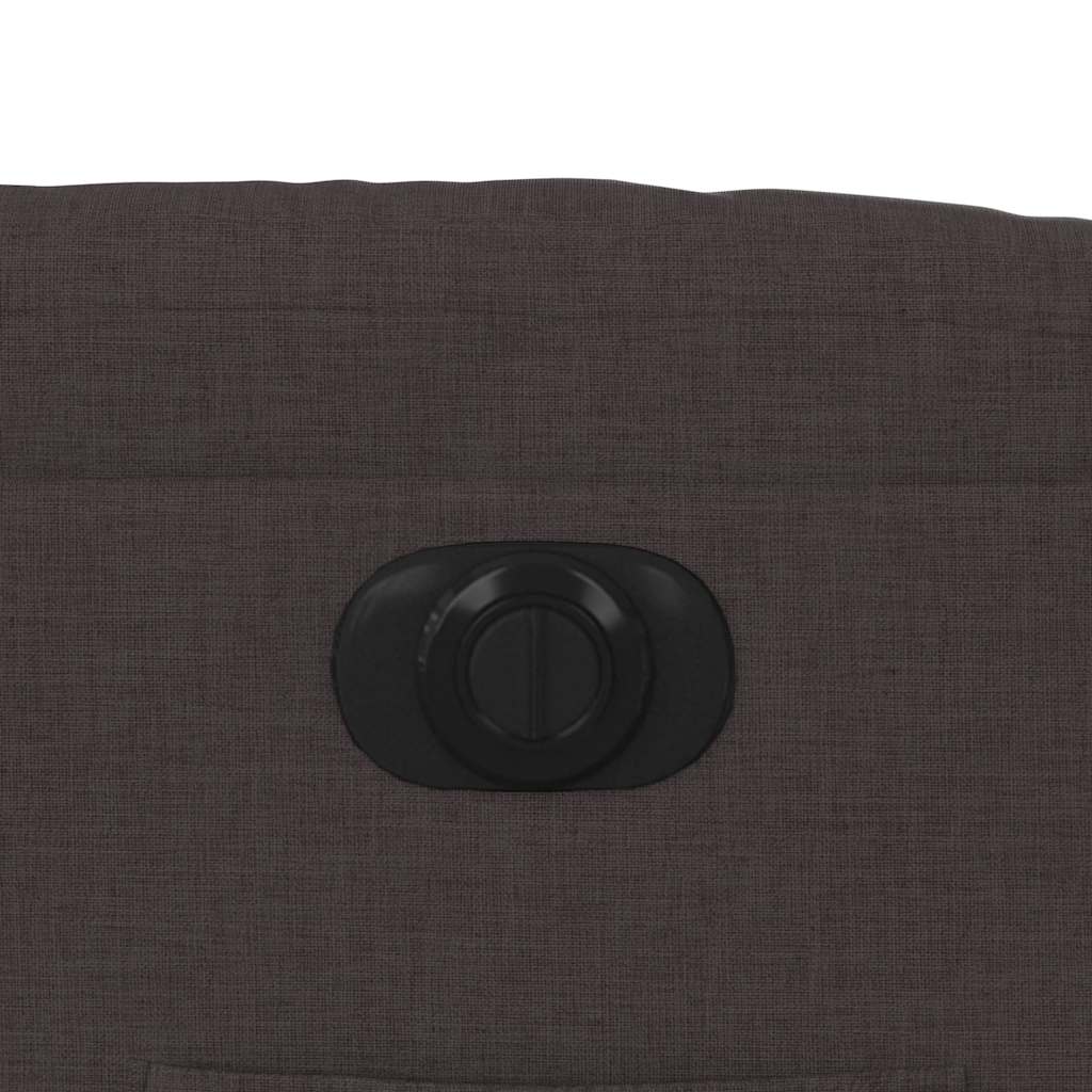 Πολυθρόνα Ανακλινόμενη Ηλεκτρική Σκούρο Καφέ Υφασμάτινη 12