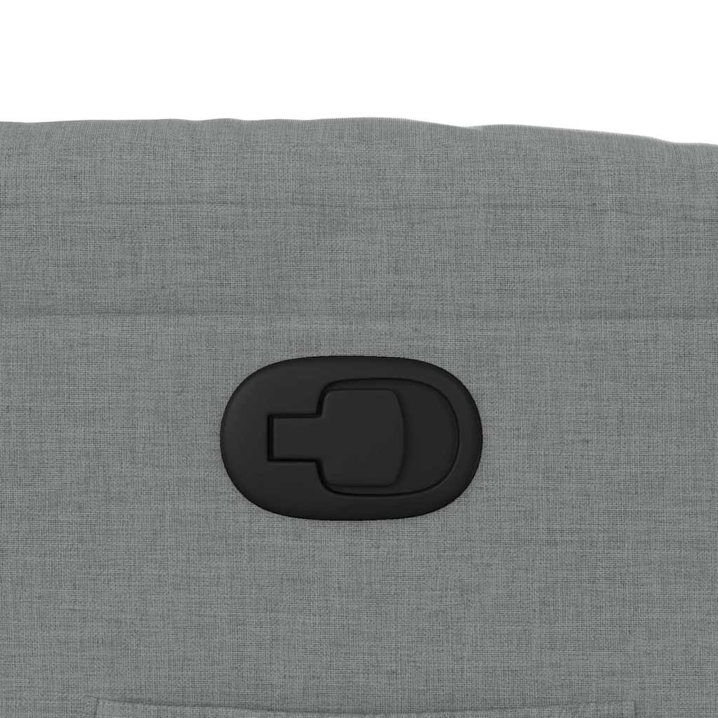 Πολυθρόνα Ανακλινόμενη με Ανύψωση Ανοιχτό Γκρι Υφασμάτινη 12