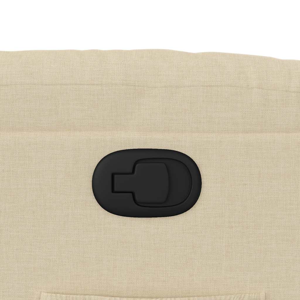 Πολυθρόνα Ανακλινόμενη με Ανύψωση Κρεμ Υφασμάτινη 12