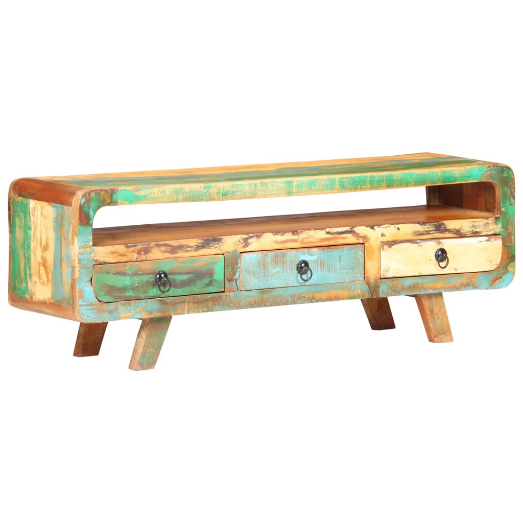 Έπιπλο Τηλεόρασης 117 x 30 x 41 εκ. από Μασίφ Ανακυκλωμένο Ξύλο 10