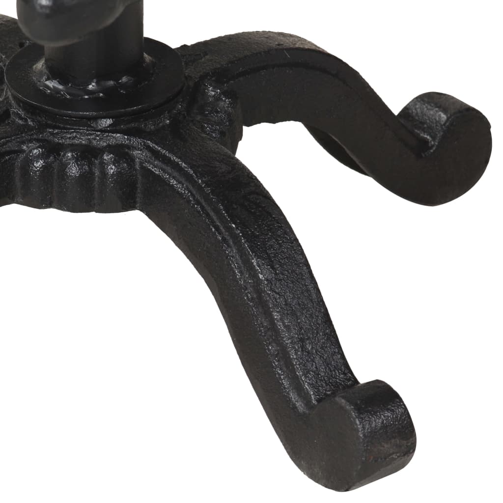 Σκαμπό Μπαρ Μαύρο από Χυτοσίδηρο 6