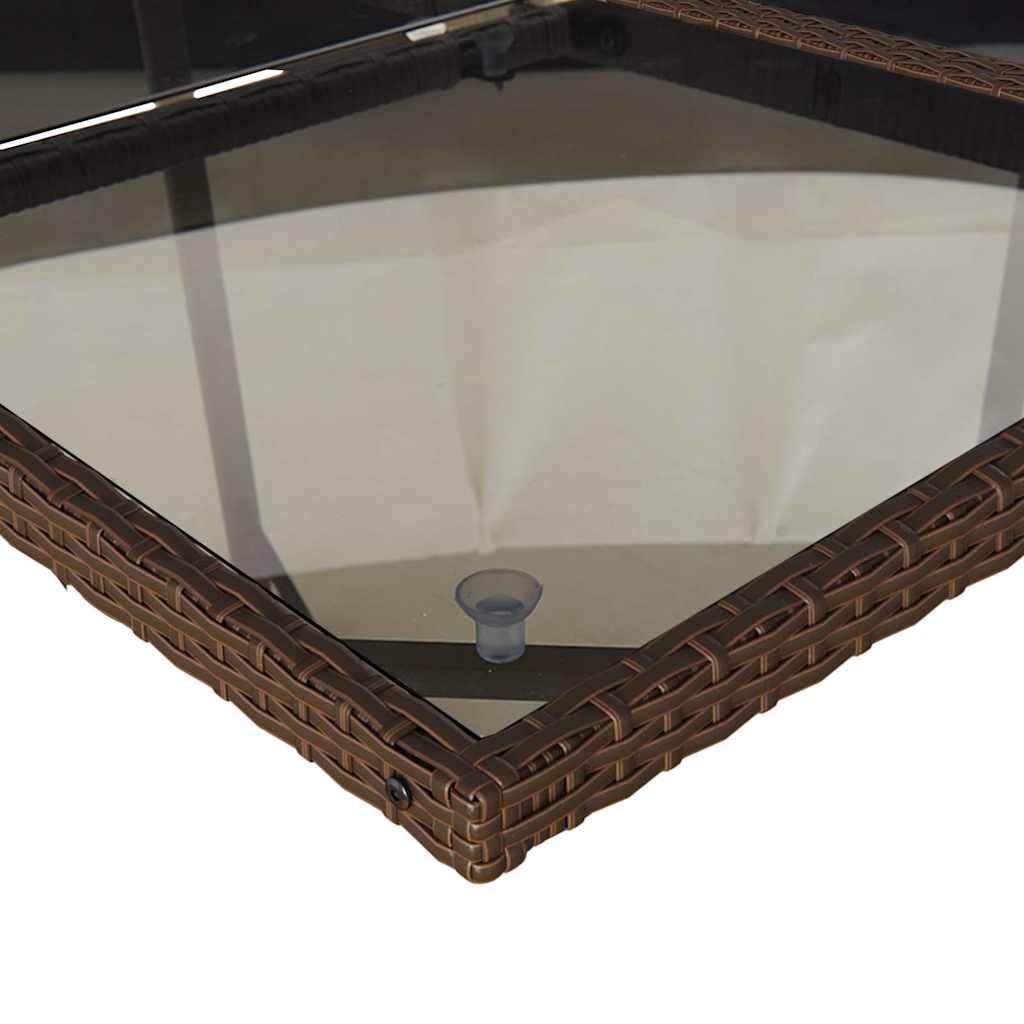 Σετ Τραπεζαρίας Κήπου 11 τεμ. Καφέ Συνθετικό Ρατάν με Μαξιλάρια 5