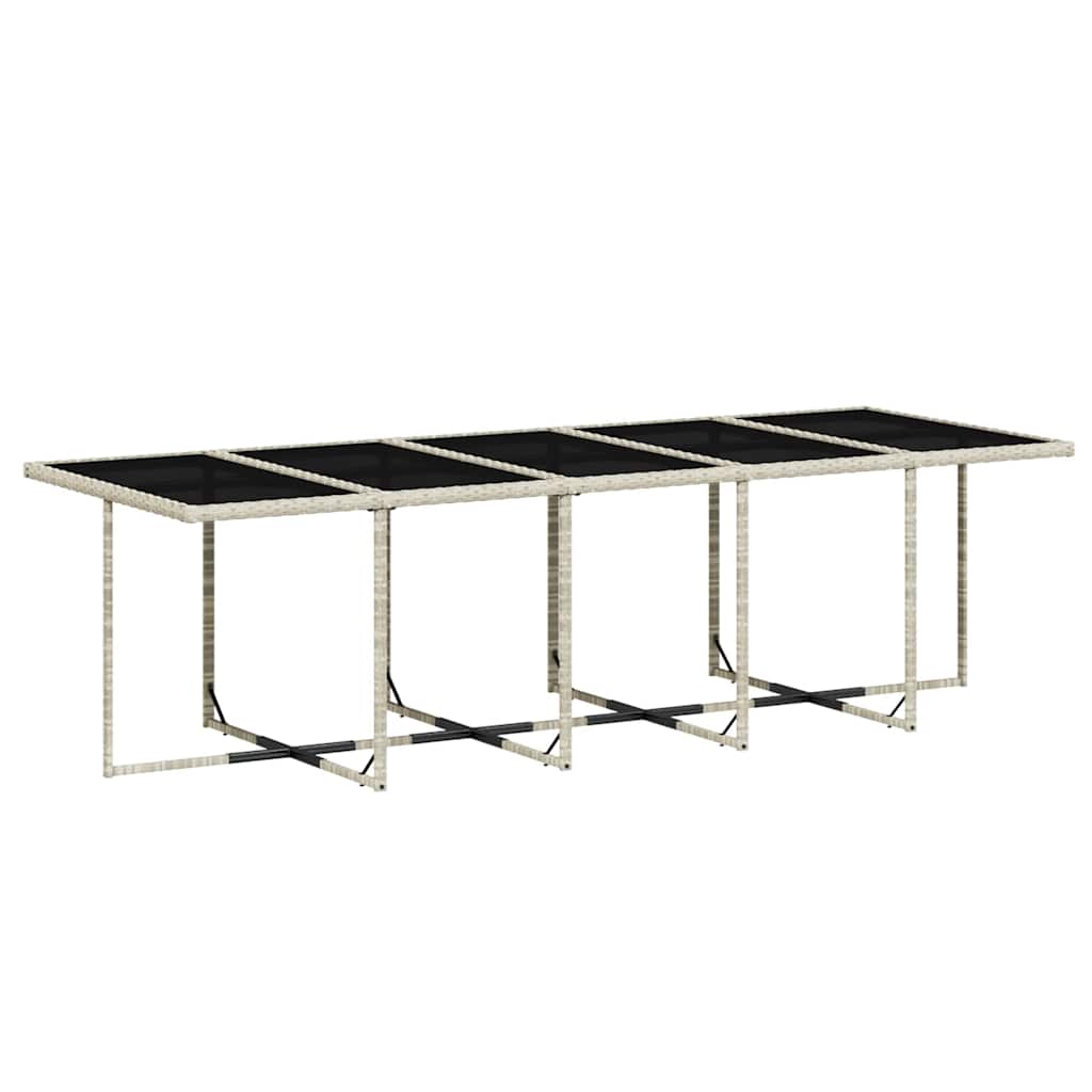 Σετ Τραπεζαρίας Κήπου 15 τεμ. Αν. Γκρι Συνθ. Ρατάν με Μαξιλάρια 4