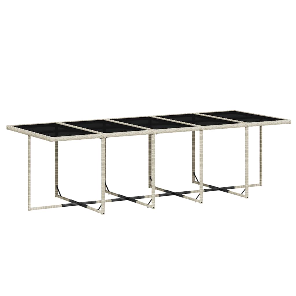 Σετ Τραπεζαρίας Κήπου 15 τεμ. Αν. Γκρι Συνθ. Ρατάν με Μαξιλάρια 6