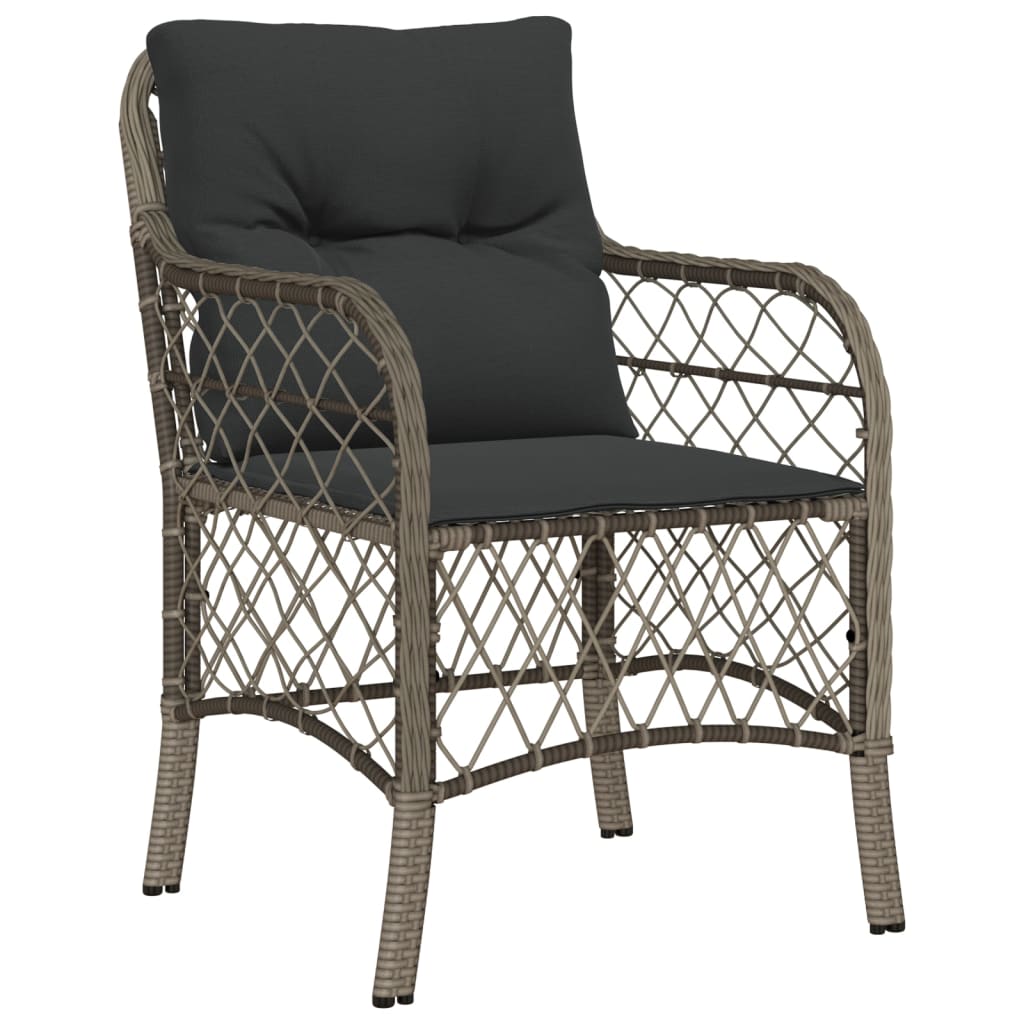 Σετ Τραπεζαρίας Κήπου 7 τεμ. Γκρι Συνθ. Ρατάν με Μαξιλάρια 3