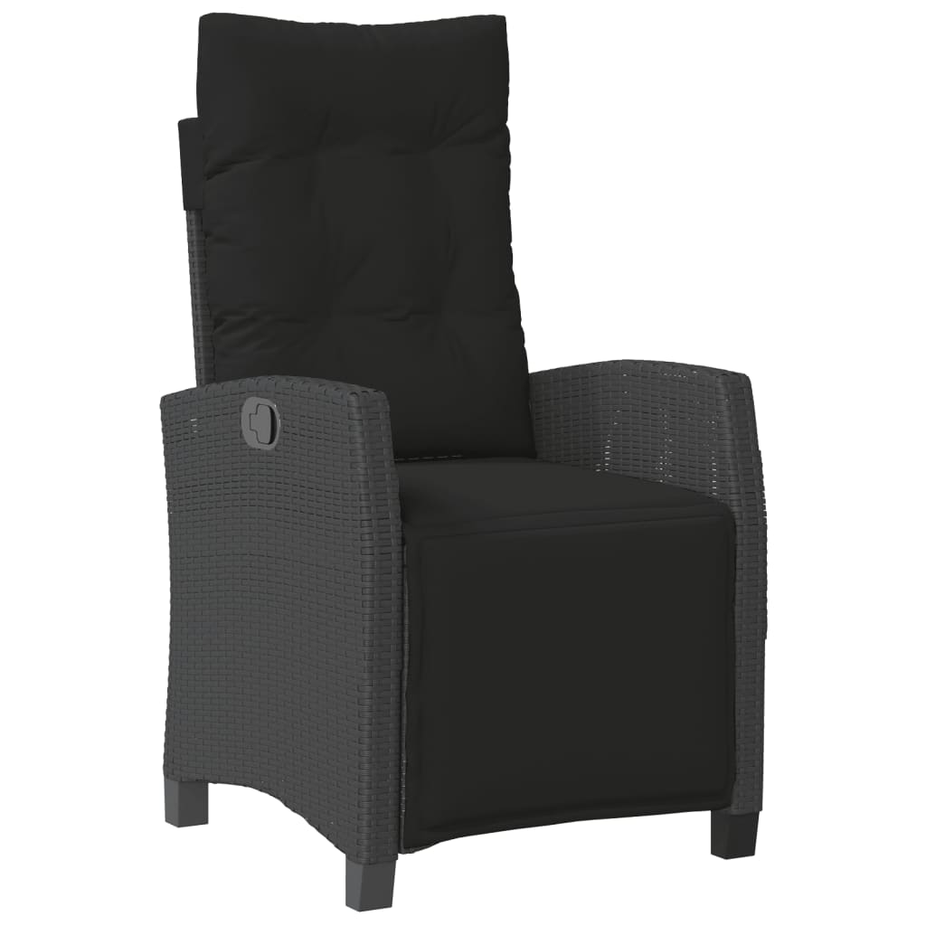 Σετ Τραπεζαρίας Κήπου 9 τεμ Μαύρο από Συνθ. Ρατάν με Μαξιλάρια 5