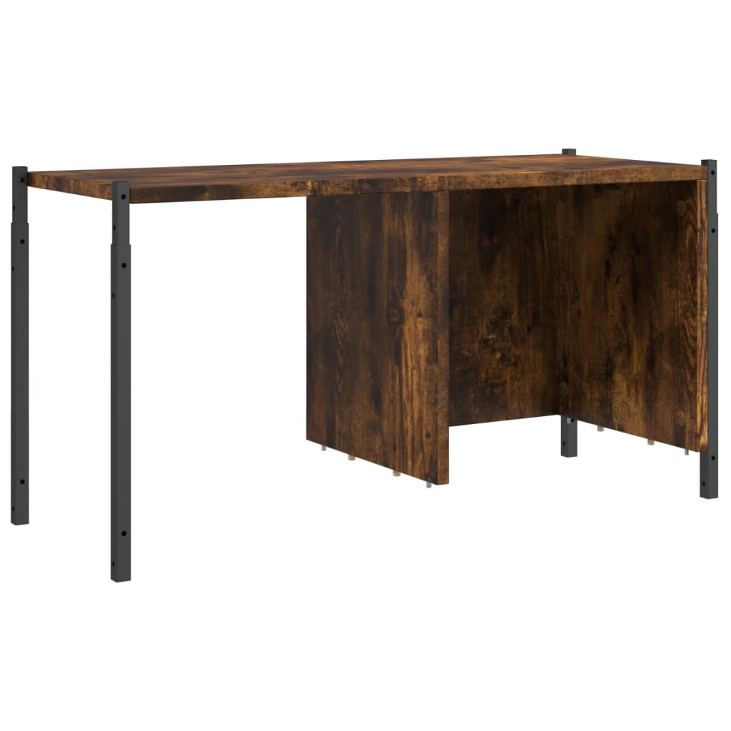 Βιβλιοθήκη Καπνιστή Δρυς 72x28x172εκ. από Επεξεργασμένο Ξύλο 10