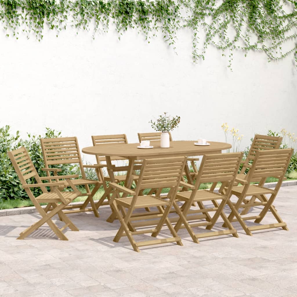 Καρέκλες Κήπου Πτυσσόμενες 6 τεμ 54,5x61,5x86,5 εκ Μασίφ Ακακία 3