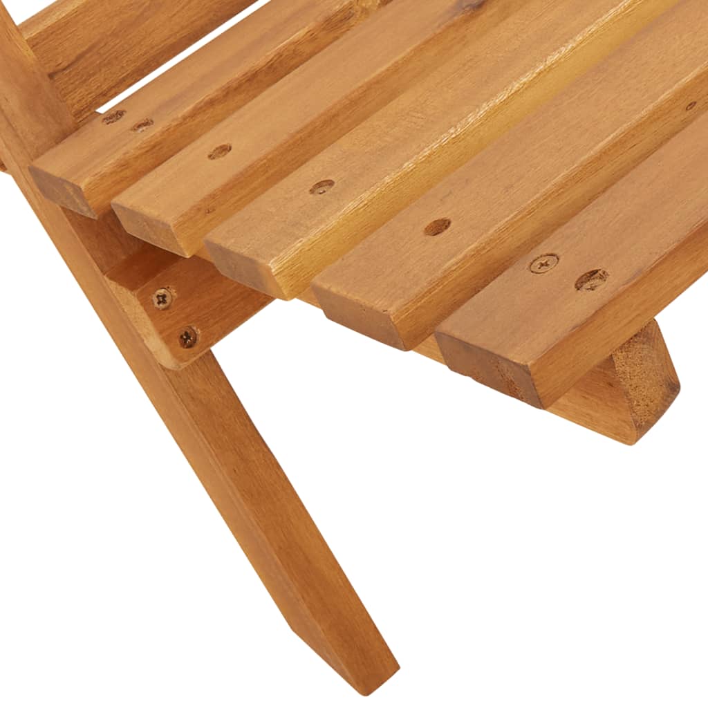 Καρέκλες Κήπου Πτυσσόμενες 4 Τεμ. Ανθρακί Ύφασμα/Μασίφ Ξύλο 9